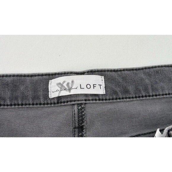 Ann Taylor Loft Women’s Gray Stretch Leggings Jeans Size 31/12‎ Comfort Normcore - Picture 4 of 9